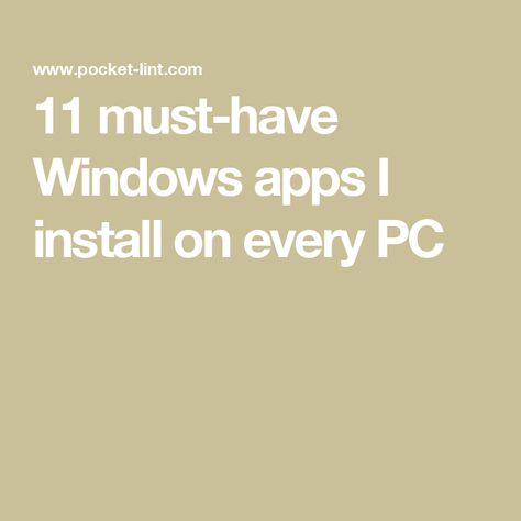 11 must-have Windows apps I install on every PC Microsoft App Icon, Computer Customization, Best Notes App, Pc Apps, Brand Awareness Campaign, Signal App, Computer Applications, Journal App, Snipping Tool