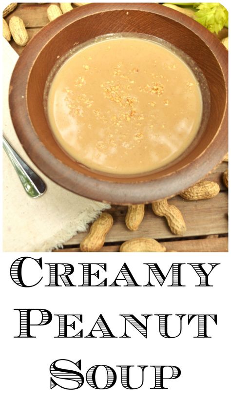 Rich, Creamy, Savory Peanut Soup | Enjoy the Warm & Sophisticated Side of Peanut Butter | craftycookingmama.com | #soupsundaycollab Virginia Peanut Soup, Squash Peanut Butter Soup, Peanut Butter Soup African, Bolivian Peanut Soup, Peanut Butter Soup, African Peanut Soup, Peanut Soup, Tomato Bisque, Gluten Free Peanut Butter