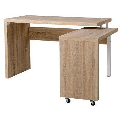 HomCom Rotating Leaf Computer Desk Workstation - 836-031 Moveable Furniture, Small Desks, Craft Room Tables, Business Office Decor, Desk Workstation, Georgian Furniture, Desks Office, Small Home Offices, Convertible Furniture