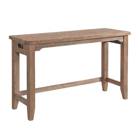 Sofa Bar Table, Sofa Bar, Farmhouse Sofa, Home Entertainment Furniture, Dining Table Rustic, Farmhouse Aesthetic, Backless Stools, Bar Table Sets, Counter Height Dining Table