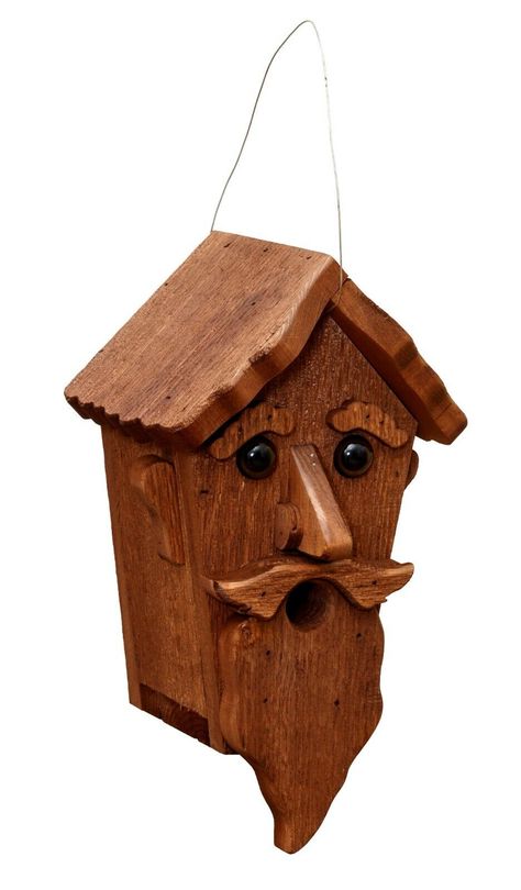 Wizard Shaped Birdhouse- Amish Made | eBay Outhouse Birdhouse, House For Sell, Backyard Birds Feeders, Birdhouse Projects, Wood Pig, Wood Bird Feeder, Modern Birdhouses, Homemade Bird Houses, Bird Houses Ideas Diy