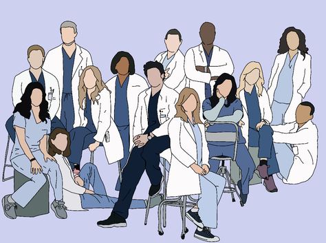 Greys Anatomy Illustrations, Greys Anatomy Wallpaper Laptop, Greys Anatomy Drawings, Grey's Anatomy Aesthetic Wallpaper, Greys Anatomy Art, Anatomy Stickers, Anatomy Wallpaper, Google Backgrounds, Blue Calendar