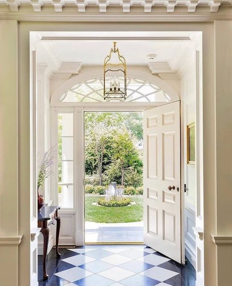 Boston Interior Design, Georgian Revival, Amazing Interiors, Closet Addition, Georgian Style Homes, Georgian Interiors, White Tile Floor, Georgian Architecture, Bathroom Closet