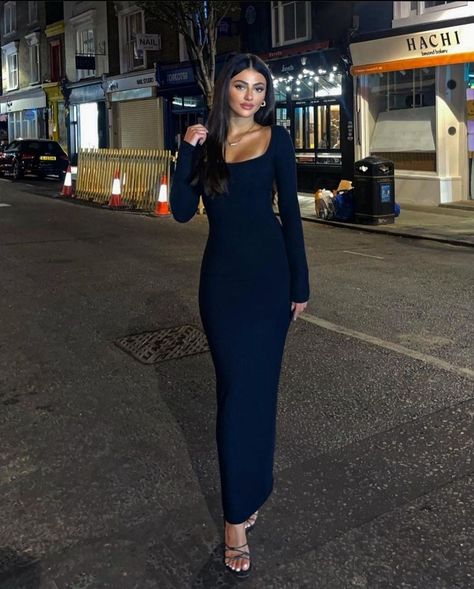 Outfit For His Birthday, Winter Bodycon Outfit, Full Coverage Dress, Black Ribbed Dress Outfits Winter, Christmas Party Outfits Dress, Winter Outfit Date Night, How To Style Bodycon Dress In Winter, Bodycon Dress Winter Outfit, Corporate Winter Outfits For Women