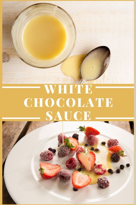 Tasty Homemade White Chocolate Sauce with Lime Homemade White Chocolate, White Chocolate Sauce, White Choc, Vanilla Whipped Cream, Strawberry Dip, Lime Zest, Chocolate Sauce, Citrus Fruit, Vegetarian Chocolate