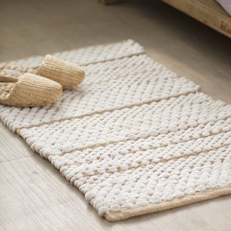 Bathmats So Stylish You'll Want Them in Every Room Francois Bath Rug, $33 Birch Lane Bathroom Mats Decor, Kids Bath Mat, Neutral Bathroom Decor, White Bath Mat, Cute Bath Mats, Neutral Bathroom, Bathroom Bath Mats, Bathroom Rugs And Mats, Bathroom Carpet