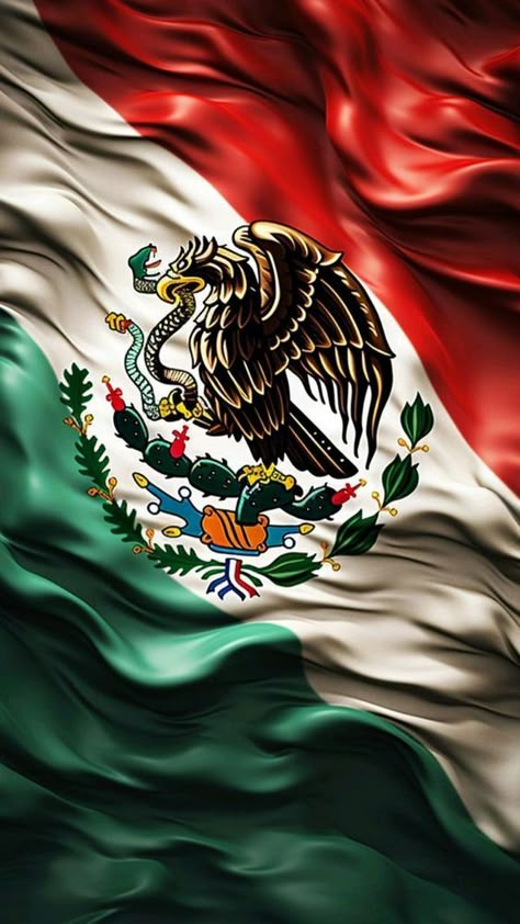 bandera de México Mexican Flag Eagle, Aztec Drawing, Mexico Wallpaper, Aztec Artwork, Aztec Wallpaper, Mexican Artwork, Mexican Art Tattoos, American Flag Wallpaper, Mexican Culture Art