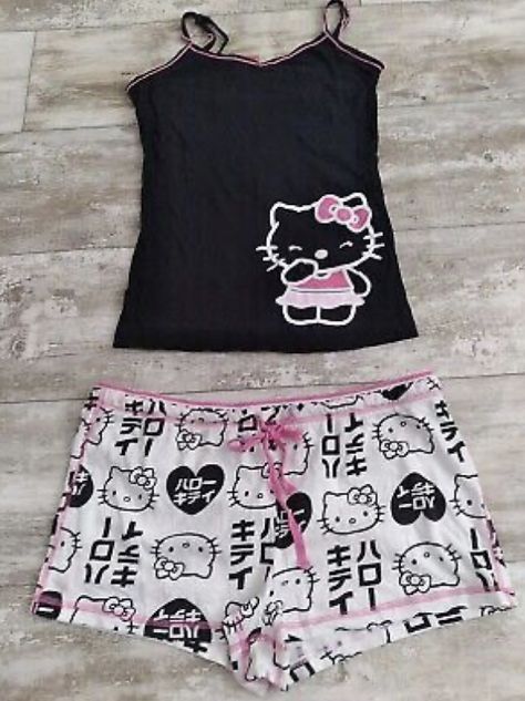 Sanrio Clothes, Billionaire Homes, Trashy Outfits, Kitty Clothes, Hello Kitty Clothes, Kitty Items, Cute Pjs, Cute Pajama Sets, Hello Kitty Sanrio