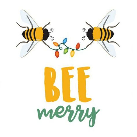 Christmas Bees, Bee Stationary, Bee Pics, Bee Happy Quotes, Christmas Bee, Bee Christmas, Bee Positive, Bee Rocks, Bee Puns