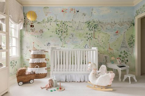 Create a picture-book-worthy room Riley Sheehey, Pretty And Polished, Paloma Contreras, Host Chairs, The Shade Store, Sweet Nursery, Shade Store, Wallpaper Ceiling, New Orleans Homes