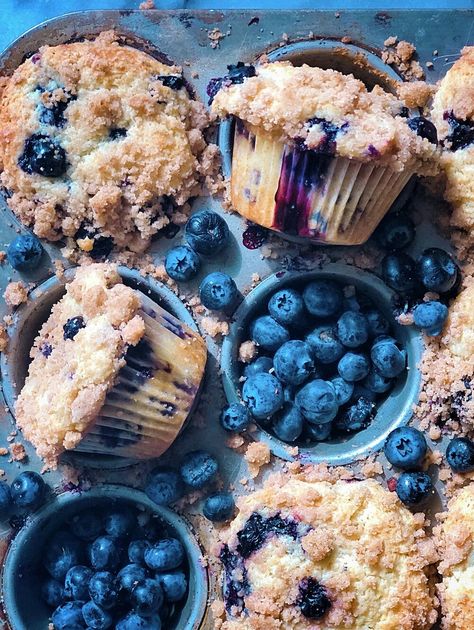 Blue Muffins, Blueberry Orange Muffins, Frozen Blueberry Muffins, Sour Cream Blueberry Muffins, Sour Cream Muffins, Blueberry Streusel Muffins, Homemade Blueberry Muffins, Bunny Shape, Banana Blueberry Muffins