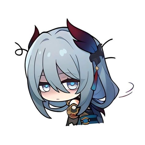 Hsr Sticker Chibi, Hsr Chibi Icons, Hsr Chibi Sticker, Hanya Hsr Fanart, Hanya Honkai Star Rail Fanart, Hsr Emoji, Hsr Emotes, Hanya Honkai Star Rail, Hsr Emojis