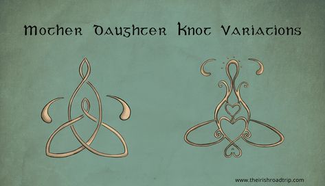 Celtic Mother Daughter Knot: 3 Designs + Meaning Mother Daughter Viking Tattoo, Viking Mother Tattoo, Celtic Family Knot, Irish Mother Daughter Tattoos, Mother Daughter Celtic Knot Tattoo, Symbol For Mother And Daughter, Celtic Mother Daughter Tattoos, Celtic Symbol For Mother, Mother Daughter Celtic Knot