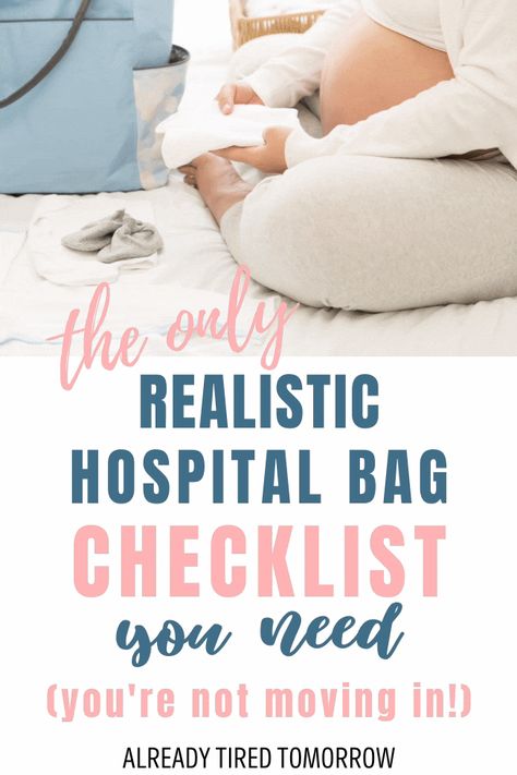 Don't forget everything you need when you pack your hospital bag for the arrival of your new baby! This checklist is packed with all the must have items and nothing you don't need! hospital bag prep, new baby, hospital bag checklist! Easy Hospital Bag Checklist, What To Pack In Your Hospital Bag Mom, Bare Minimum Hospital Bag, Must Have Hospital Bag New Moms, What You Need In Your Hospital Bag, What To Pack For Newborn Hospital Bag, Packing List For Hospital Births, Packing List For Hospital Bag, What To Pack For Delivery Hospital Bag