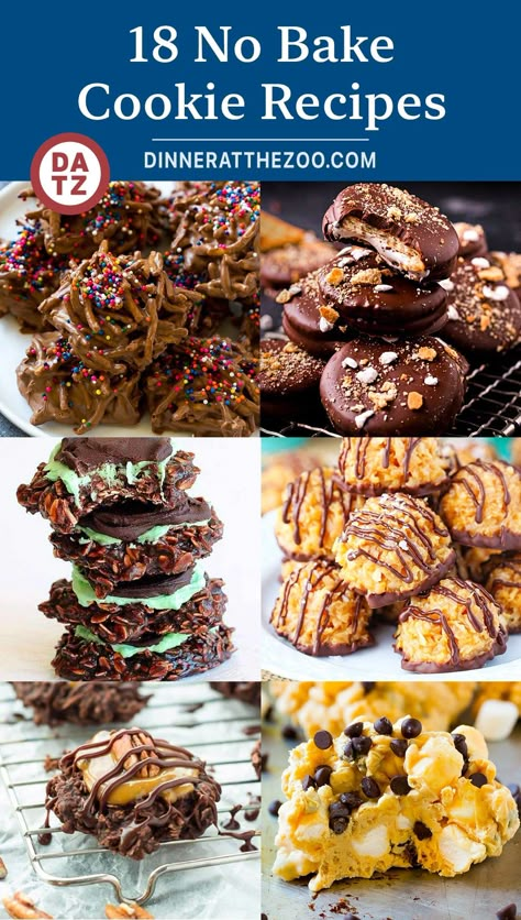 18 No Bake Cookie Recipes Moose Farts Cookie Recipe, No Bake Cookie Recipes, No Bake Chocolate Cookies, Interesting Desserts, Haystack Cookies, Sweet Business, Best No Bake Cookies, No Bake Cookie, Easy No Bake Cookies