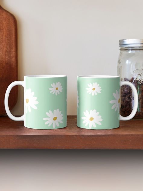 Mug Floral Design Painting Ideas Daisy, Mug Painting Ideas, Daisy Doodle, Mug Painting, Flower Mug, Flower Daisy, Doodle Designs, Pretty Flower, Pretty Flowers