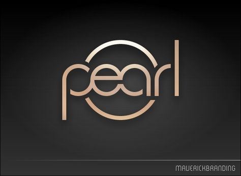 Logo Design Pw Logo, Typography Logo Design, Jewelry Logo Design, Tea Logo, Bubble Tea Shop, Pearl Drums, Small Business Instagram, Pearl Logo, Luxury Logo Design