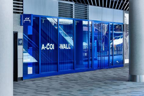 A-COLD-WALL*'s Shanghai Concept Store Inside Look | HYPEBEAST Brand Wall, Car Advertising Design, Clothing Store Interior, Glass Store, Cafe Concept, A Cold Wall, Event Design Inspiration, Drinks Design, Glass Facades