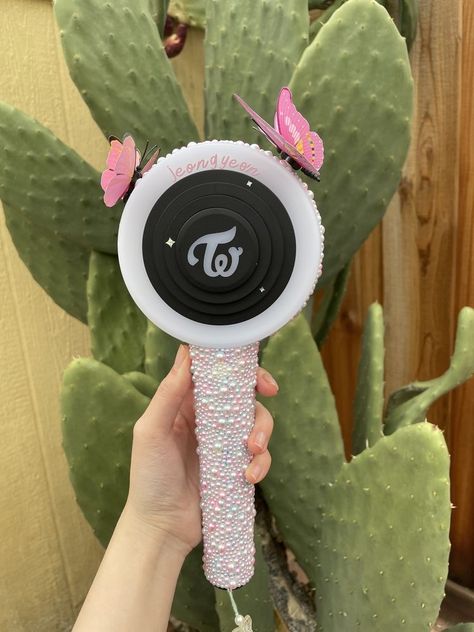 Bedazzled Lightstick, Decorated Lightsticks Kpop, Light Stick Decoration Kpop, Twice Lightstick Decoration, P1harmony Lightstick Decoration, Decorated Lightstick, Decorated Lightsticks, Nmixx Lightstick, Lightstick Twice