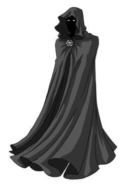 Cloaked Figure Dnd, Cloaked Monster, Cloak Concept Art, Antagonist Character Design, Hooded Character Art, Amethyst Witch, Evil Oc, Fantasy Statue, Medieval Cloak