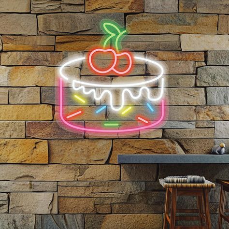 Indulge in the sweetness with Sparky Neon's Cake Neon Sign! This deliciously bright LED sign features a stylized cake design that's perfect for bakeries, cake decorating studios, or anyone with a sweet tooth. Add a sprinkle of fun and a pinch of personality to your space with this mouthwatering sign that's sure to satisfy your cravings! Delivery all over India 9870280295 WhatsApp only Why choose us? Fully customized Best Quality Warranty Fast Delivery #NeonLights #CustomDesign #HomeD... Cake Neon Sign, Cozy Lights, Neon Cakes, Led Sign, Custom Neon, Custom Neon Signs, Neon Sign, Sweet Tooth, Cake Decorating