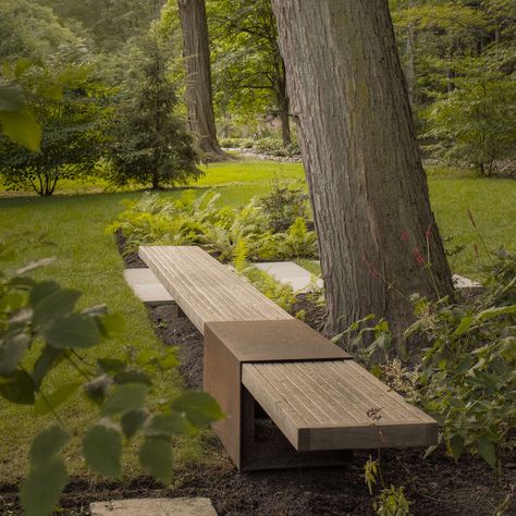 10 Things Nobody Tells You About Ipe Wood Landscape Bench Design, Modern Garden Bench, Outside Bench Ideas, Cool Bench, Bench Ideas Outdoor, Bench Design Outdoor, Bench Landscape, Wooden Landscape, Park Bench Design