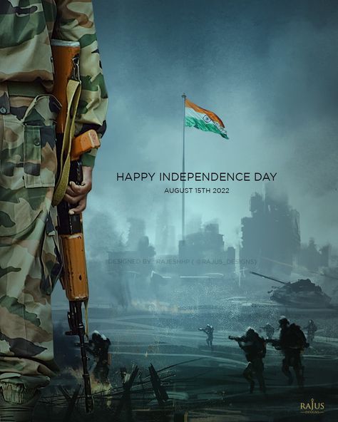 Independence day poster design #independenceday #rajeshhp Inpendence Day Poster, 77th Independence Day Poster, Independence Day Creative Poster, Independence Day Ads, Independence Day Poster Design, Festival Ads, Independence Day Poster, Indian Independence Day, Independance Day