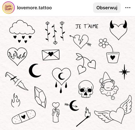 Black Line Tattoo Simple, Small Flash Tattoo Ideas Girly, Small Starter Tattoos, Sticker Procreate, Tattoos Pequeños, Frame Nails, Halloween Tattoo Flash, Cute Halloween Drawings, Toe Tattoos