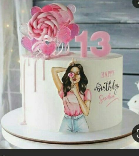 Pink Cake Ideas, Pink Birthday Cake Ideas, Gateau Baby Shower Garcon, Barbie Themed Cake, Cakes For Teenagers, Birthday Cake For Women Simple, Barbie Doll Birthday Cake, Cake Designs For Girl