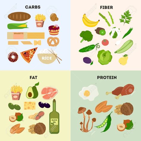 Foods For Heart Health, Healthy Eating Plate, Vitamin A Foods, Carbohydrates Food, Fat Soluble Vitamins, Food Charts, Food Groups, Fiber Foods, Healthy Diet Plans