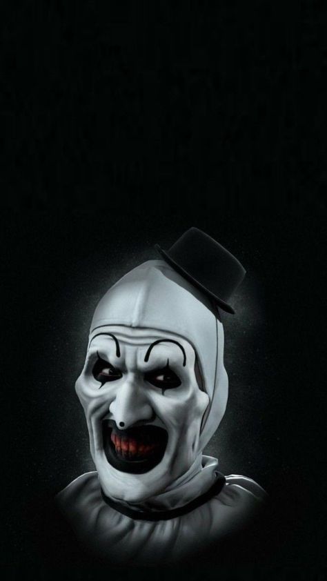 Terrifier Iphone Wallpaper, Evil Clown Wallpaper, Horror Artwork Wallpaper, Terrifier Wallpaper Iphone, Art The Clown Terrifier Wallpaper, Art The Clown Terrifier Drawing, Terrifier Wallpaper, Halloween Pictures To Draw, Terrifier Clown