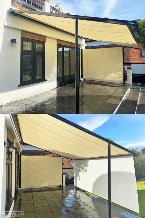 Large Retractable Awning, Balcony Retractable Awning, Garden Retractable Canopy, Free Standing, Awning, Blinds, Outdoor Living, Patio, Outdoor Decor