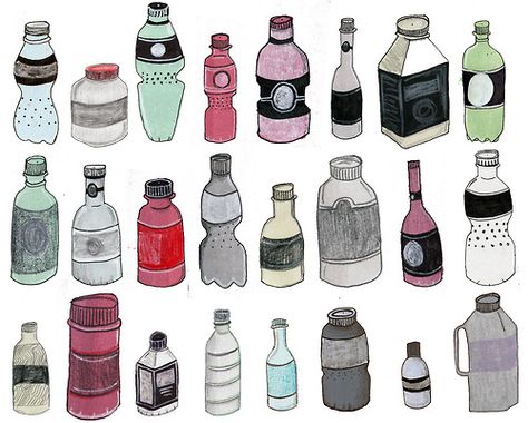 This weekend has been a bit rubbish. Im tired of drawings bottles now! Rubbish Drawing, Waste Disposal Drawing, Trash In Water Drawing, Plastic Bottle Sketch, Plastic Bottle Illustration, Littering Trash Illustration, Bubble Wrap Art, Ocean Drawing, Imagination Station