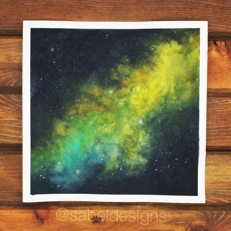 Universe Watercolor, Painting Universe, Acrylic Painting Inspiration, Night Sky Painting, Watercolor Beginner, Watercolor Galaxy, Space Painting, Diy Watercolor Painting, Paint Acrylic