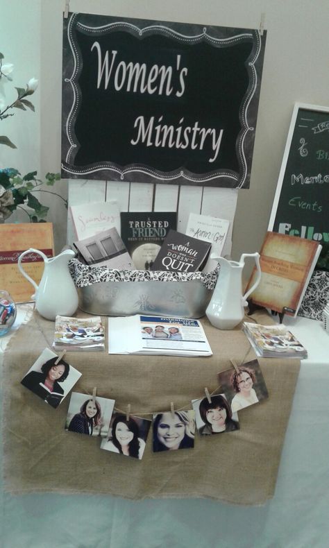 Womens Ministry Bulletin Board Ideas, Ministry Fair Booth Ideas, Ministry Fair Booth Ideas Church, Fair Booth Ideas, Ministry Fair, Fair Booth, Retreat Ideas, Women's Ministry, Womens Ministry