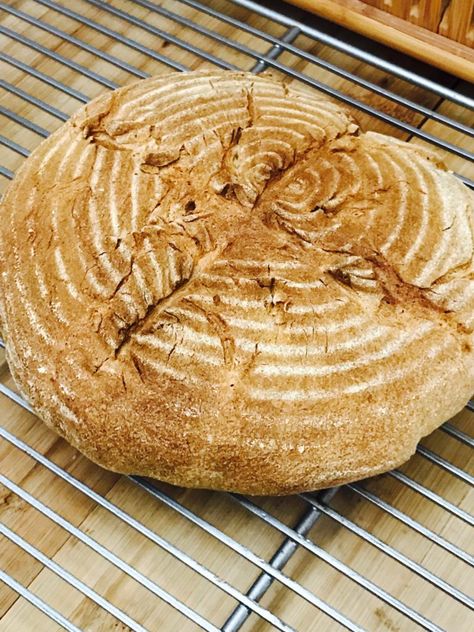 Air Fryer Sourdough Boule Air Fryer Sourdough, Bake In The Air Fryer, Air Fryer Recipes Salmon, Sourdough Boule, Make Sourdough Bread, Cooks Air Fryer, Air Fried Food, Bread Toast, Mini Loaf