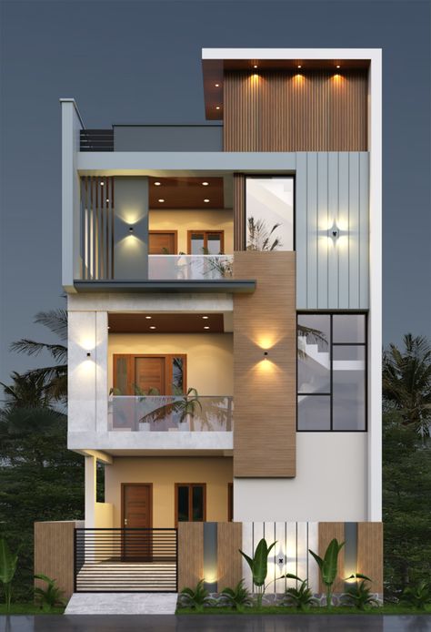 Exterior modern house elevation design whatsapp@8270134670 #modernhouse design#elevationdesign#3delevation#g+2elevation design#3ddesign#frontelevation ... less If you want the service, send me a message here, or contact me at the link 3 Storey Modern House Design Exterior, G+2 Exterior Design, 3 Storey House Elevation Design, G2 Elevation Design, Elevation Designs For G+2 House, 3floor House Design, 3floor Elevation Design, G 2 Modern Elevation Design, 20' Front Elevation Modern