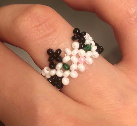 Bead Animals, Beaded Diy, Diy Beaded Rings, Cat Bead, Cat Ring, Beaded Animals, Beaded Bracelets Diy, Beaded Rings, Diy Beads