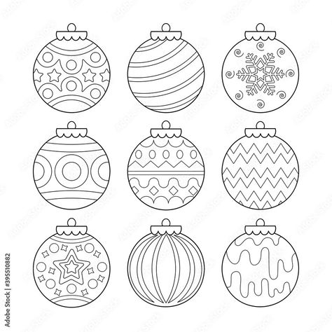 Ornament Outline Free Printable, Ornament Outline, Xmas Ornaments, Felt Crafts, Free Printables, Curly Hair, Free Printable, Curly Hair Styles, Felt