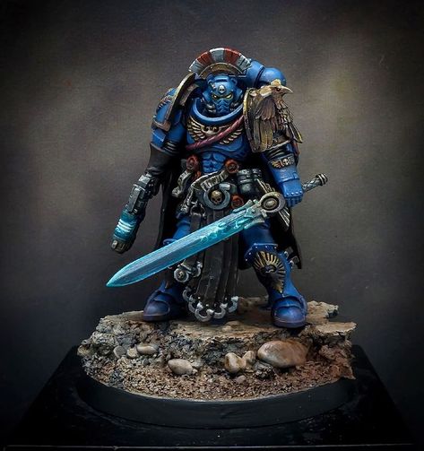 Grimdark Ultramarines, Ultramarines 40k Miniatures, Emperors Spears, Ultramarines 40k, Warhammer Marine, 40k Ultramarines, Warhammer 40k Blood Angels, Warhammer Armies, 40k Armies