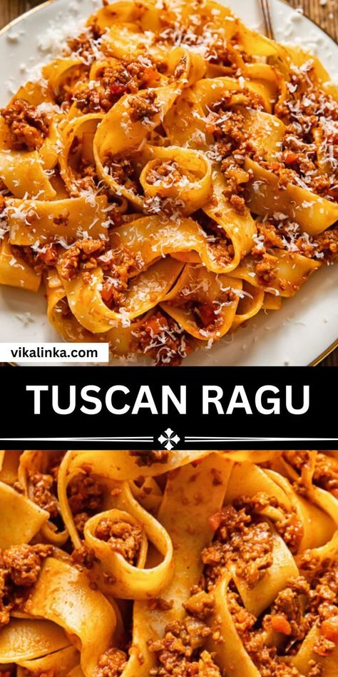 Pasta And Sauce, Ragu Sauce, Tuscan Recipes, Ragu Recipe, Italian Dinner Recipes, Italian Pasta Dishes, Italian Pasta Recipes, Pasta Dinners, Pasta Dinner Recipes