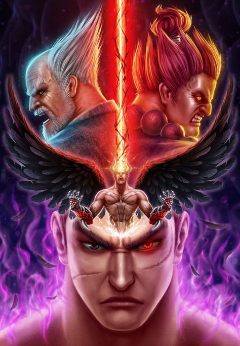 Tekken 7 Fanart, Tekken Fanart, Tekken Cosplay, Tekken X Street Fighter, Iphone Wallpaper Usa, Tekken Wallpaper, Akuma Street Fighter, Tekken 4, Pool Images