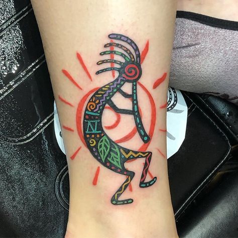 Kokopelli Tattoo, Holiday Tattoo, Kokopelli Art, 2024 Tattoo, Mommy Tattoos, Beach Tattoo, Instagram Party, Design Drawings, Ankle Tattoo