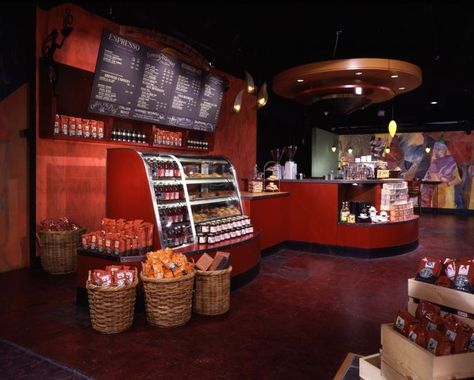 global-village-coffeehouse Starbucks Interior, Tom's Diner, Village Coffee, Starbucks Barista, Memphis Milano, Retro Interior Design, Retail Concepts, Global Village, Memphis Design