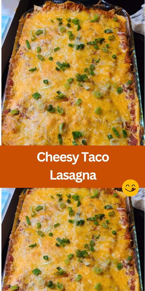 Looking for a delicious and easy dinner idea? Try this Cheesy Taco Lasagna! This recipe combines the flavors of tacos with the comforting layers of lasagna. Made with ground beef, potatoes, and lots of melted cheese, it's perfect for family dinners or meal prep. Quick to make and full of flavor, this dish is sure to be a hit. Easy Mexican Potluck Dishes, Mexican Lasagna Recipe With Noodles, Chili Lasagna Recipe, Mexican Potluck Ideas, Chili Lasagna, Mexican Lasagna Recipe, Taco Lasagna Recipe, Ground Beef Potatoes, Mexican Lasagna Recipes