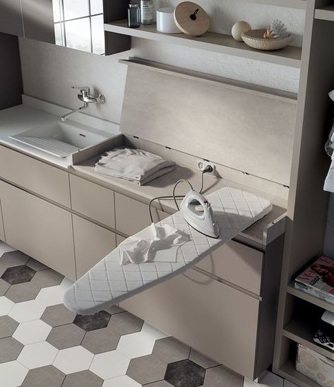 Pull Out Ironing Board, Dream Laundry Room, Laundry Room Layouts, Laundry Design, Laundry Room Inspiration, Laundry Closet, Small Laundry Rooms, Laundry Room Storage, Laundry Mud Room