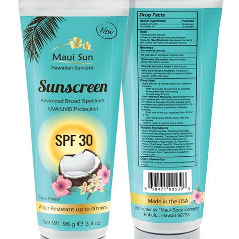 Sunscreen Label Design - Create on Trend, New, Hip, Creative Logo and Label by Pivalea Sunscreen Label, Mango Body Butter, Coconut Summer, Coconut Lotion, Coconut Fragrance, Best Skincare Routine, Watercolor Mandala, Best Sunscreen, Lotion Gift