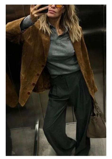 Suede Shirt Outfit, My Style Bags, Interview Style, Fall Winter Trends, Fall Outfits For Work, Runway Trends, Style Looks, French Women, Beach Wear Dresses