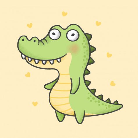 Discover thousands of Premium vectors availables in AI and EPS formats. Download whatever, cancel whenever. Alligator Doodle, Cute Alligator Drawing, Alligator Cartoon, Cartoon Alligator, Crocodile Cartoon, Animal Doodles, Cute Kawaii Drawings, Cute Cartoon Drawings, Kawaii Doodles