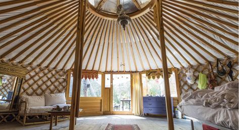 Rope Diy Projects, Earthship Plans, Cob House Plans, Camping Quebec, Yurt Home, Yurt Living, Tent Living, Glamping Resorts, Air Mattress Camping